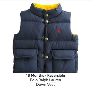18 Months   Polo Ralph Lauren / Down Vest Reversible